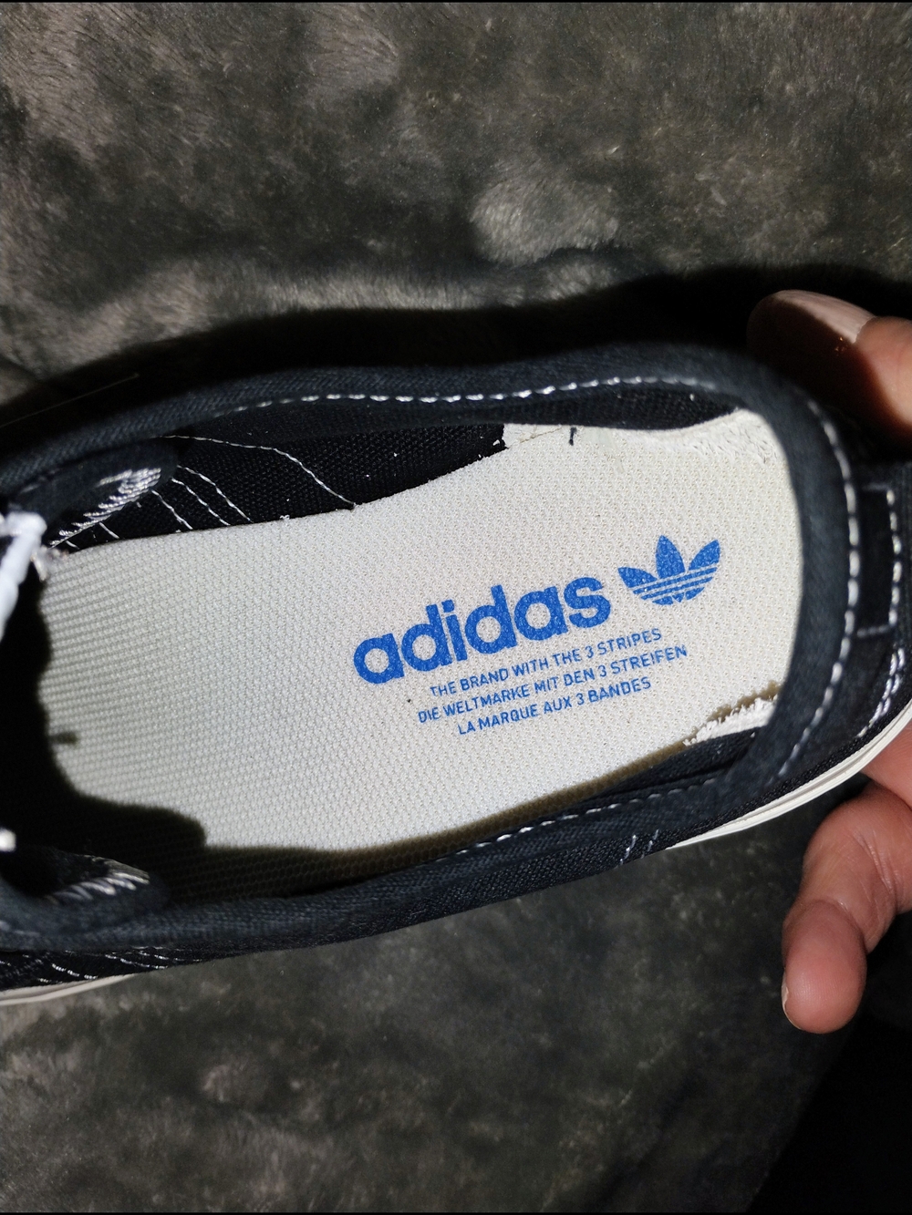 NEW ADIDAS Originals Nizza RF Core Black Sneakers Retro M Size 10 W Size 11.5 - Picture 4 of 5